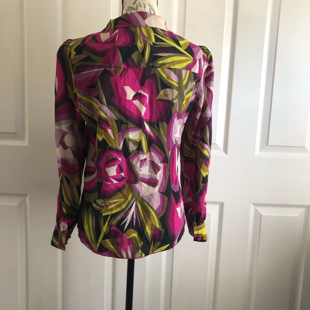 Missoni for Target Floral Button Down Blouse Top - Picture 4 of 9